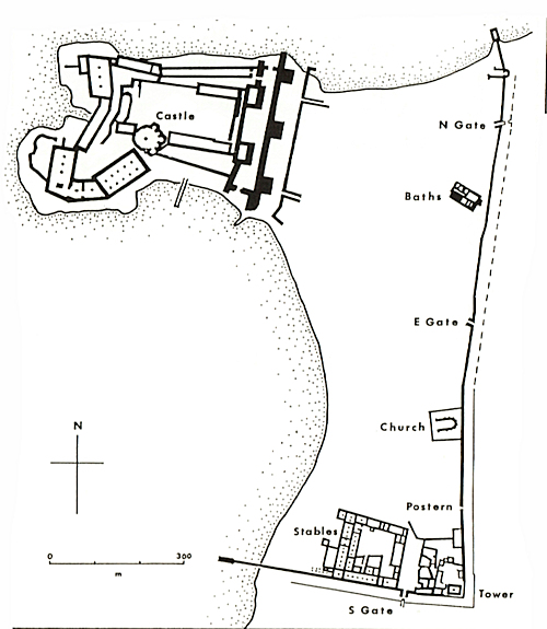 Athlit - Croquis des fortifications