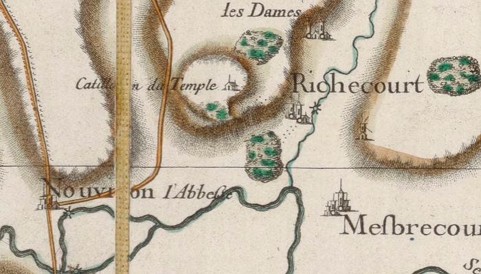 Catillon sur la carte de Cassini