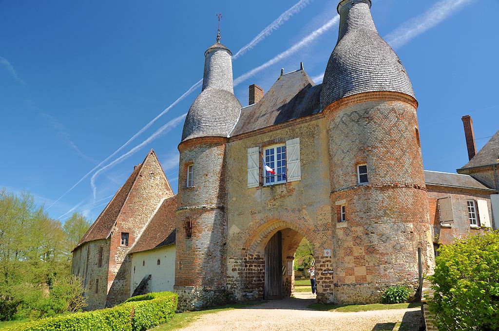 Le porche de la maison d'Arville