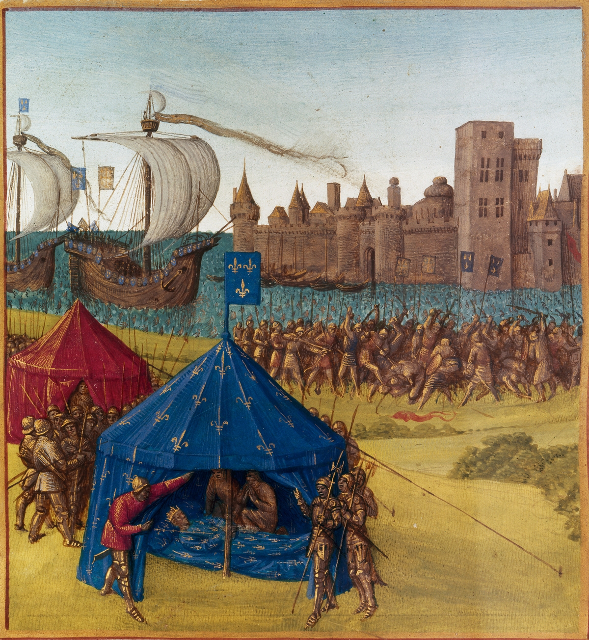 Mort de Saint Louis IX devant les murs de Tunis