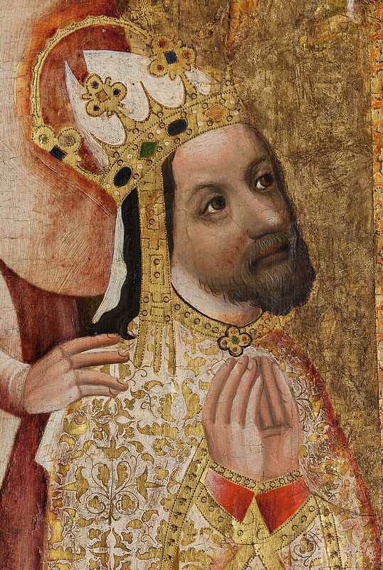 Détail du couronnement de l'empereur Charles IV