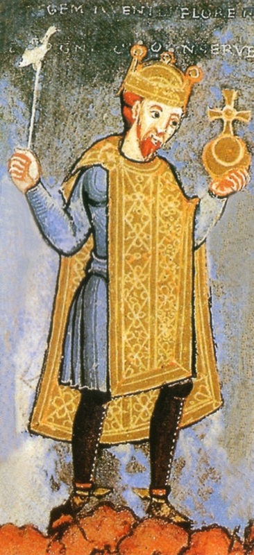 Miniature de l'empereur germanique Henri III