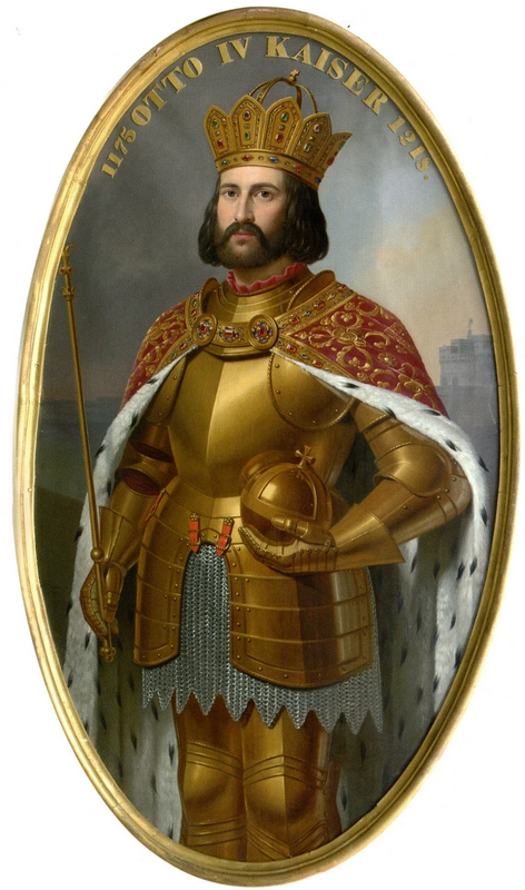 Miniature de l'empereur germanique Otton IV de Brunswick