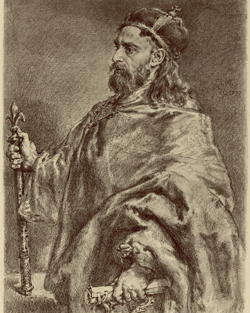 Władysław I Herman dans 'Poczet królów i książąt polskich'