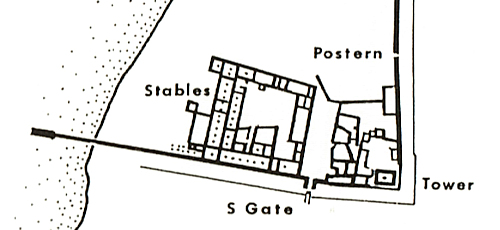 Athlit - Croquis des fortifications