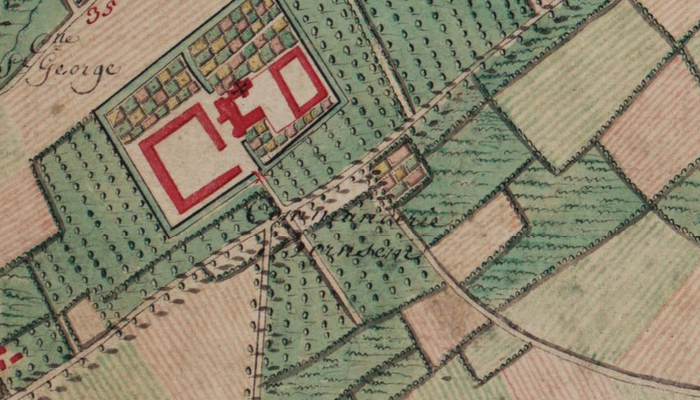 Bernissem sur la carte de Ferraris