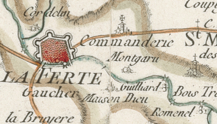 La Maison Templière de Saint-Martin des Champs / La Ferté-Gaucher sur la carte de Cassini La Maison Templière de Saint-Martin des Champs / La Ferté-Gaucher sur la carte de Cassini
