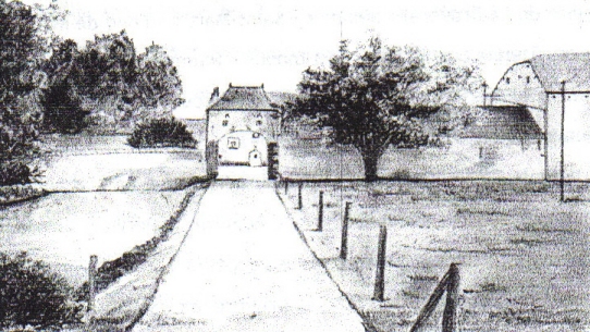 Croquis de la ferme de La Bruyère