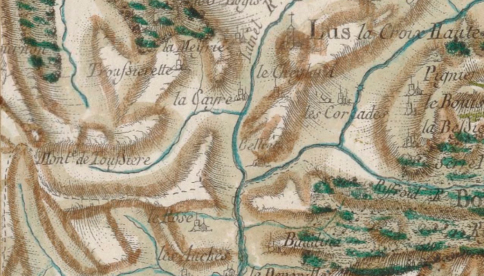 Lus-la-Croix-Haute sur la carte de Cassini