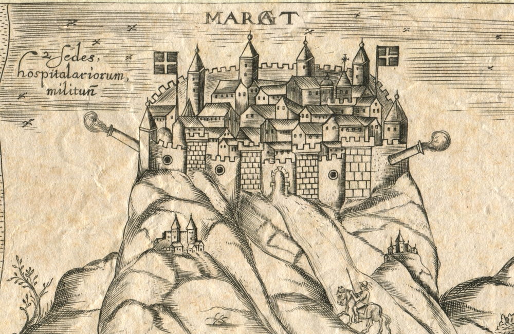 Représentation de la Forteresse Hospitalière de Margat (Qalaʿa al-marqab)