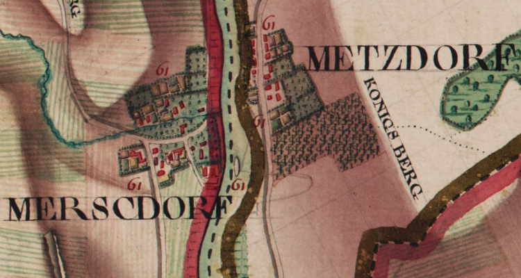 Moersdorf sur la carte de Ferraris