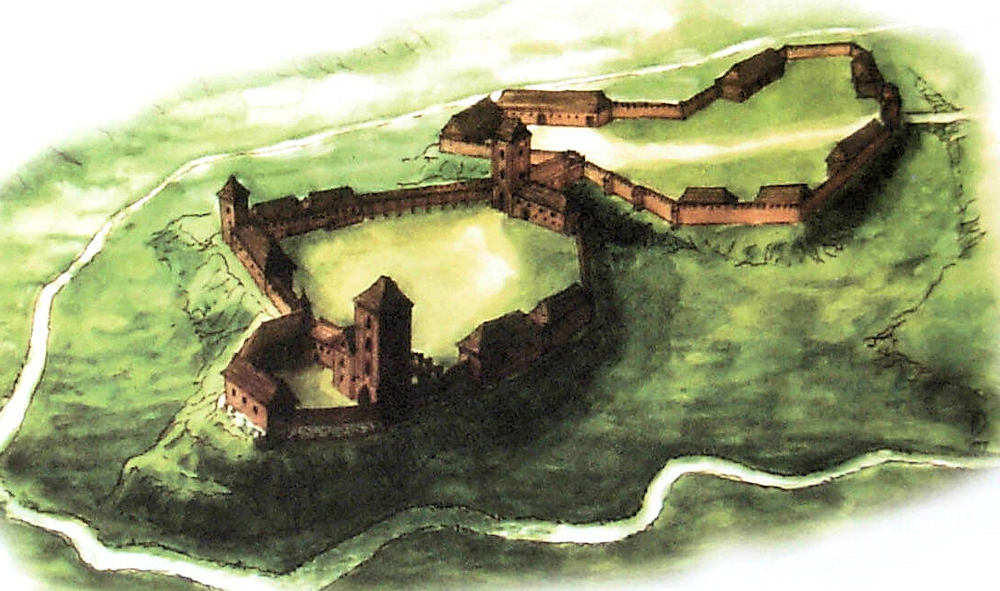 Représentation du château de Pokrzywno (Engelsburg)