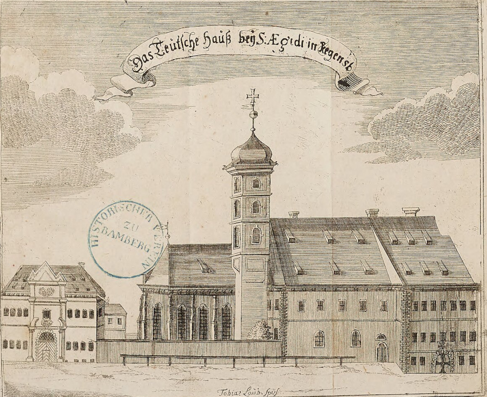 La Deutsche Haus (Commanderie) de Regensburg en 1753
