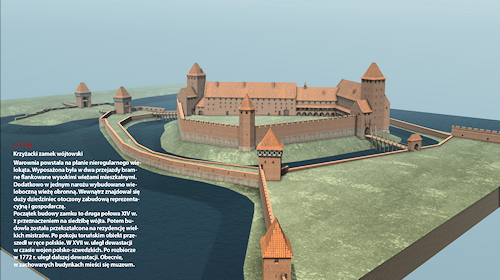 Reconstitiution du château de Sztum en 3d